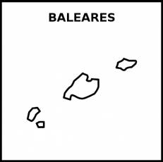 BALEARES - Pictograma (blanco y negro)
