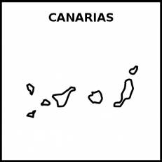 CANARIAS - Pictograma (blanco y negro)