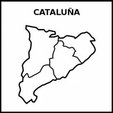 CATALUÑA - Pictograma (blanco y negro)