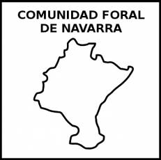 COMUNIDAD FORAL DE NAVARRA - Pictograma (blanco y negro)