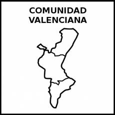 COMUNIDAD VALENCIANA - Pictograma (blanco y negro)