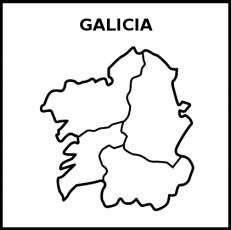 GALICIA - Pictograma (blanco y negro)