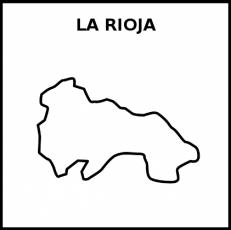 LA RIOJA (COMUNIDAD) - Pictograma (blanco y negro)