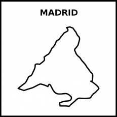 MADRID (PROVINCIA) - Pictograma (blanco y negro)