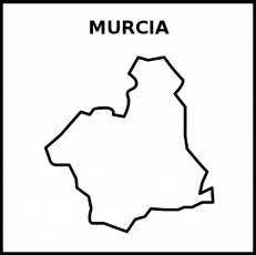 MURCIA (PROVINCIA) - Pictograma (blanco y negro)