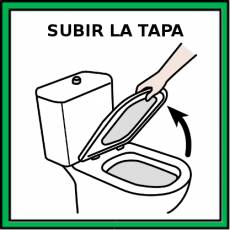 SUBIR LA TAPA - Pictograma (color)