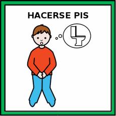 HACERSE PIS - Pictograma (color)