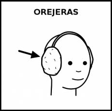 OREJERAS - Pictograma (blanco y negro)