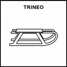 TRINEO - Pictograma (blanco y negro)