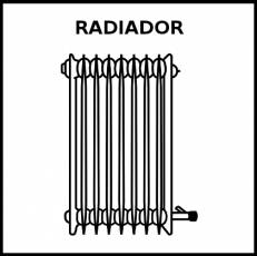 RADIADOR - Pictograma (blanco y negro)