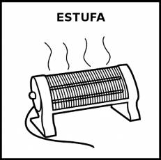 ESTUFA - Pictograma (blanco y negro)