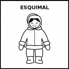 ESQUIMAL - Pictograma (blanco y negro)