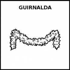GUIRNALDA - Pictograma (blanco y negro)