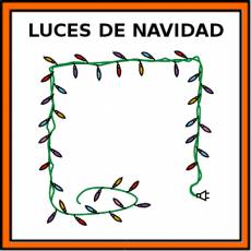 LUCES DE NAVIDAD - Pictograma (color)