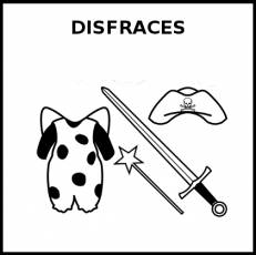 DISFRACES - Pictograma (blanco y negro)