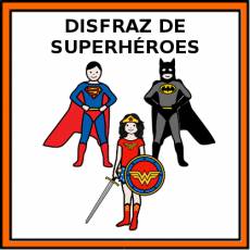 DISFRAZ DE SUPERHÉROES - Pictograma (color)