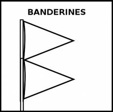 BANDERINES - Pictograma (blanco y negro)