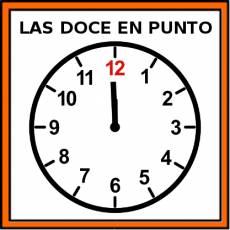 LAS DOCE EN PUNTO - Pictograma (color)