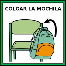 COLGAR LA MOCHILA - Pictograma (color)