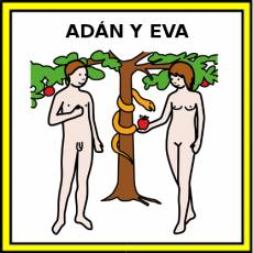 ADÁN Y EVA - Pictograma (color)