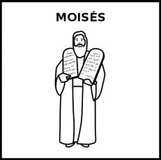 MOISÉS - Pictograma (blanco y negro)
