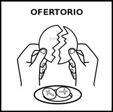 OFERTORIO - Pictograma (blanco y negro)