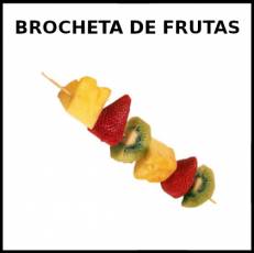 BROCHETA DE FRUTAS - Foto