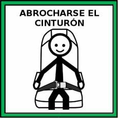 ABROCHARSE EL CINTURÓN (COCHE) - Pictograma (color)