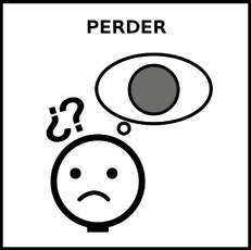 PERDER (OBJETOS) - Pictograma (blanco y negro)