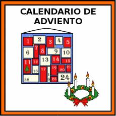 CALENDARIO DE ADVIENTO - Pictograma (color)