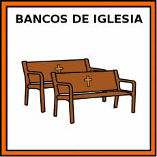 BANCOS DE IGLESIA - Pictograma (color)