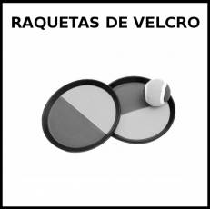 RAQUETAS DE VELCRO - Pictograma (blanco y negro)