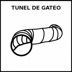 TÚNEL DE GATEO - Pictograma (blanco y negro)