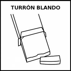 TURRÓN BLANDO - Pictograma (blanco y negro)