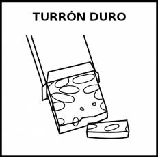 TURRÓN DURO - Pictograma (blanco y negro)