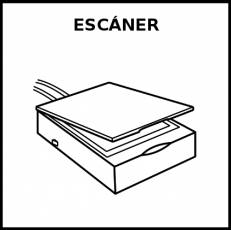 ESCÁNER - Pictograma (blanco y negro)