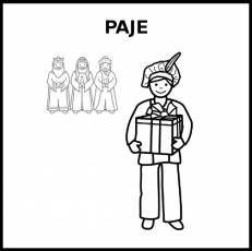 PAJE - Pictograma (blanco y negro)