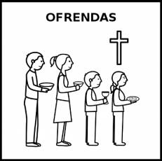 OFRENDAS - Pictograma (blanco y negro)