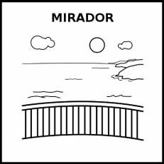 MIRADOR - Pictograma (blanco y negro)