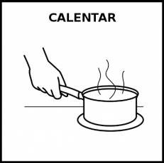CALENTAR - Pictograma (blanco y negro)