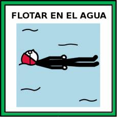 FLOTAR EN EL AGUA - Pictograma (color)