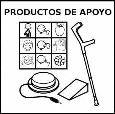 PRODUCTOS DE APOYO - Pictograma (blanco y negro)