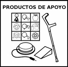 PRODUCTOS DE APOYO - Pictograma (blanco y negro)