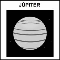 JÚPITER - Pictograma (blanco y negro)