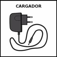 CARGADOR - Pictograma (blanco y negro)
