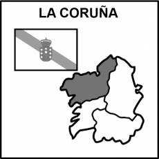 LA CORUÑA - Pictograma (blanco y negro)