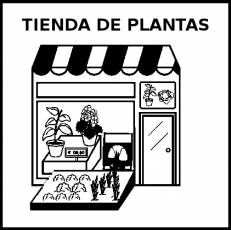 TIENDA DE PLANTAS - Pictograma (blanco y negro)