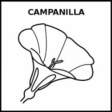 CAMPANILLA - Pictograma (blanco y negro)