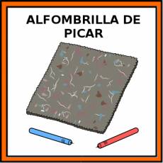 ALFOMBRILLA DE PICAR - Pictograma (color)