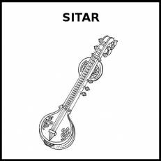 SITAR - Pictograma (blanco y negro)